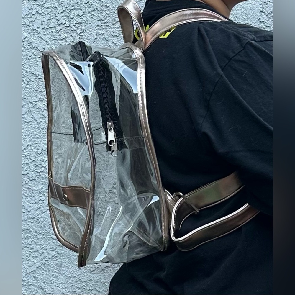 Clear mini backpack